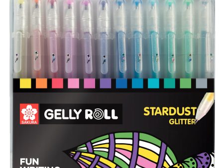 Geelikynä 12 kpl Stardust Glitter Sakura Gelly Roll For Cheap