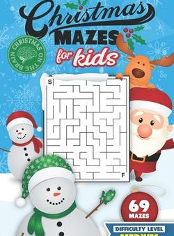 Christmas Mazes for Kids 69 Mazes Difficulty Level Medium: Fun Maze Puzzle Activity Game Books for Children - Holiday Stocking Stuffer Gift Idea - Sno Supply