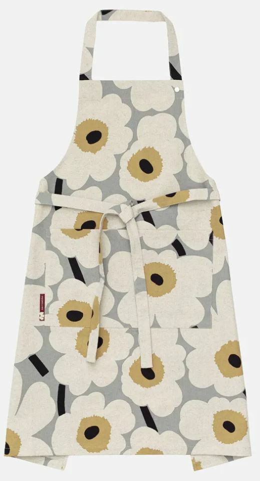 Keittiötekstiilisetti Marimekko Unikko Anniversary, harmaa Sale