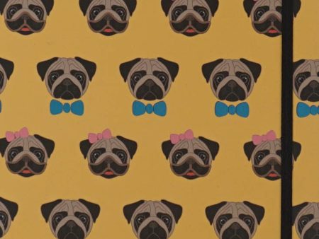 Flexi Journal : Pug With Bow Sale