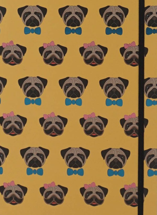 Flexi Journal : Pug With Bow Sale